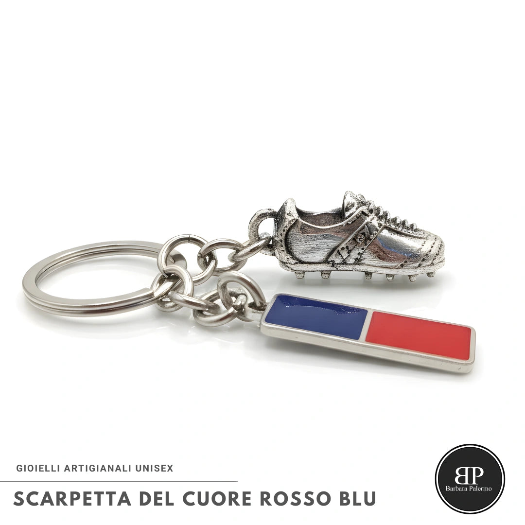 Scarpetta del Cuore Rosso Blu
