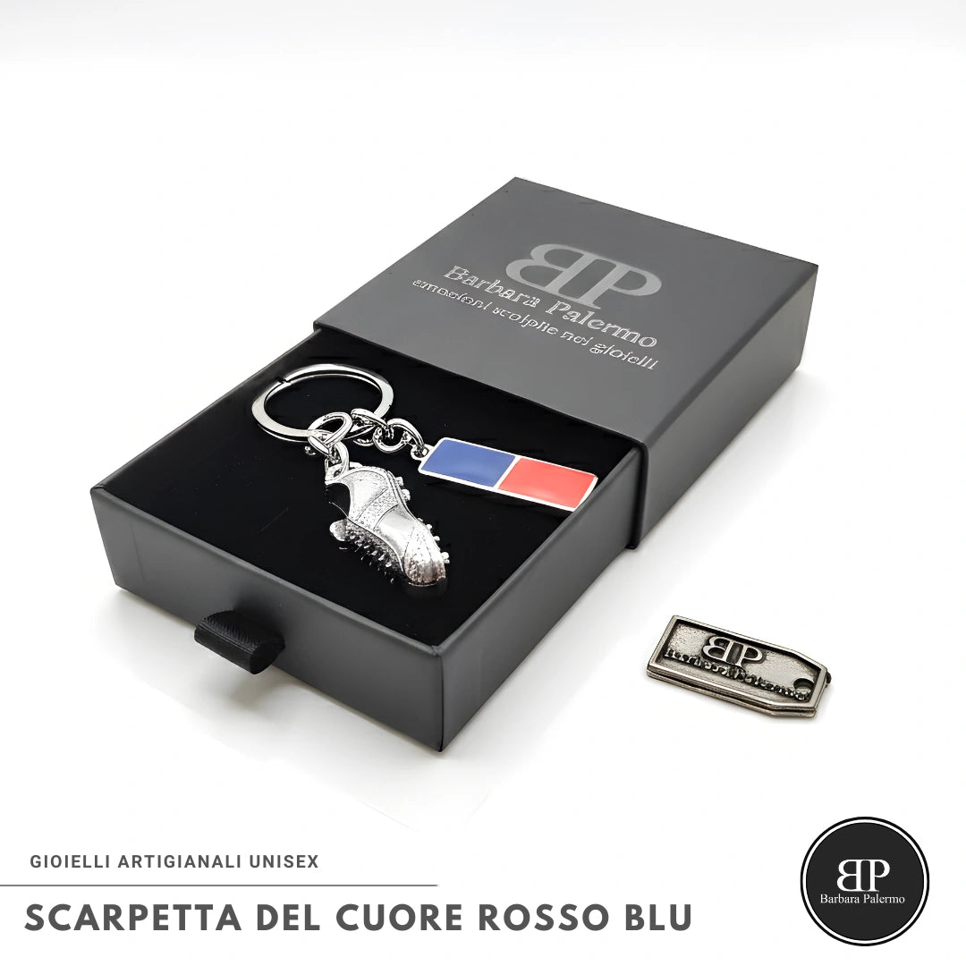 Scarpetta del Cuore Rosso Blu