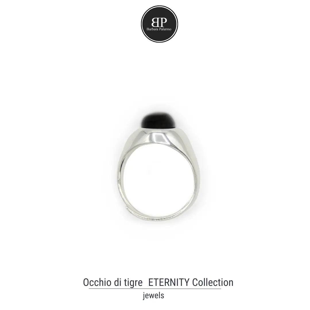 Anello Eternity con Pietra Occhio di Tigre – Potenza e Stile