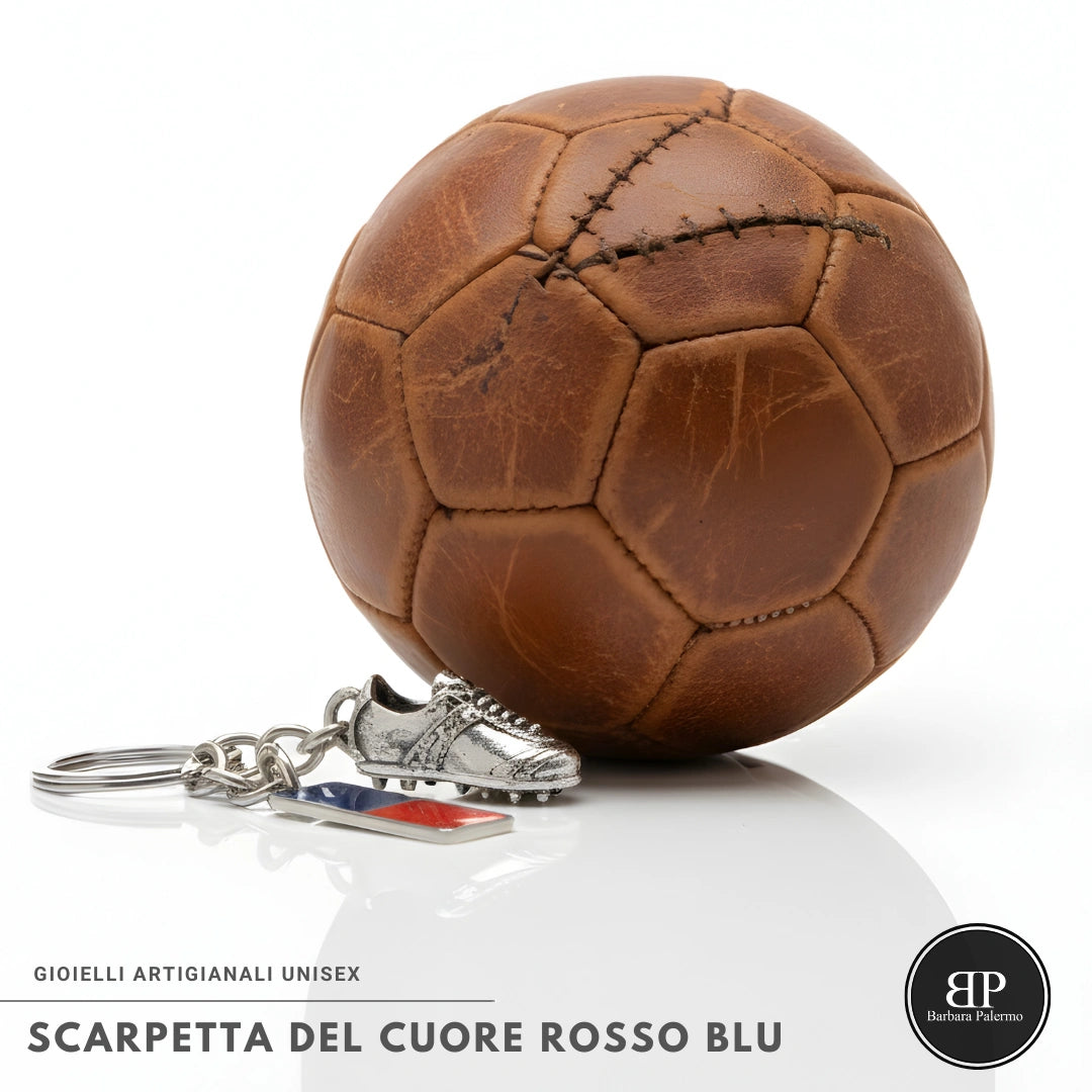 Scarpetta del Cuore Rosso Blu