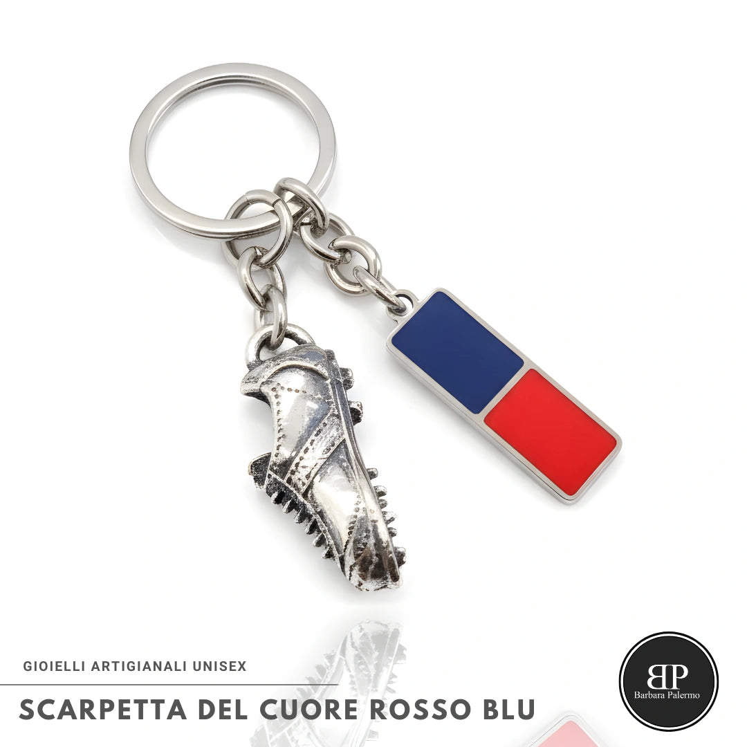 Scarpetta del Cuore Rosso Blu