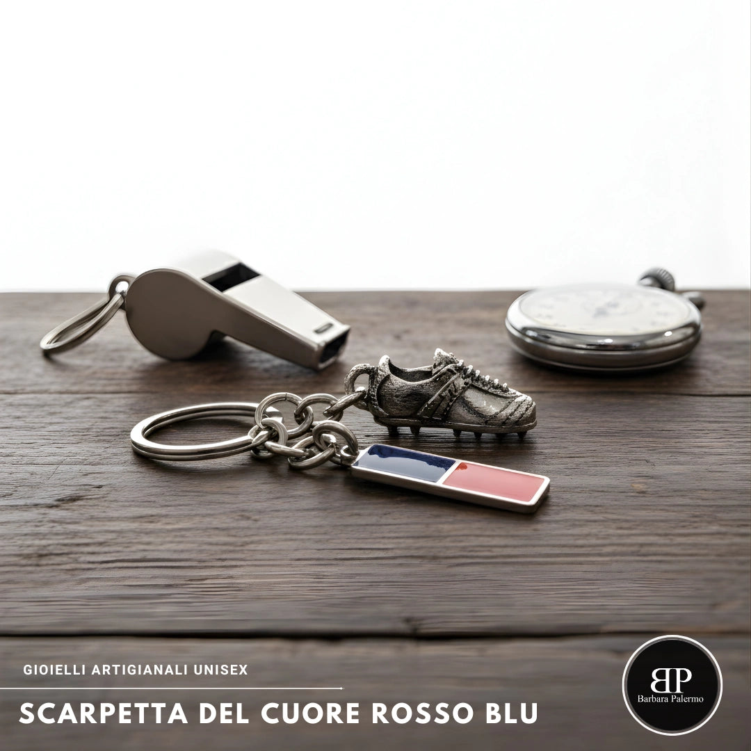 Scarpetta del Cuore Rosso Blu