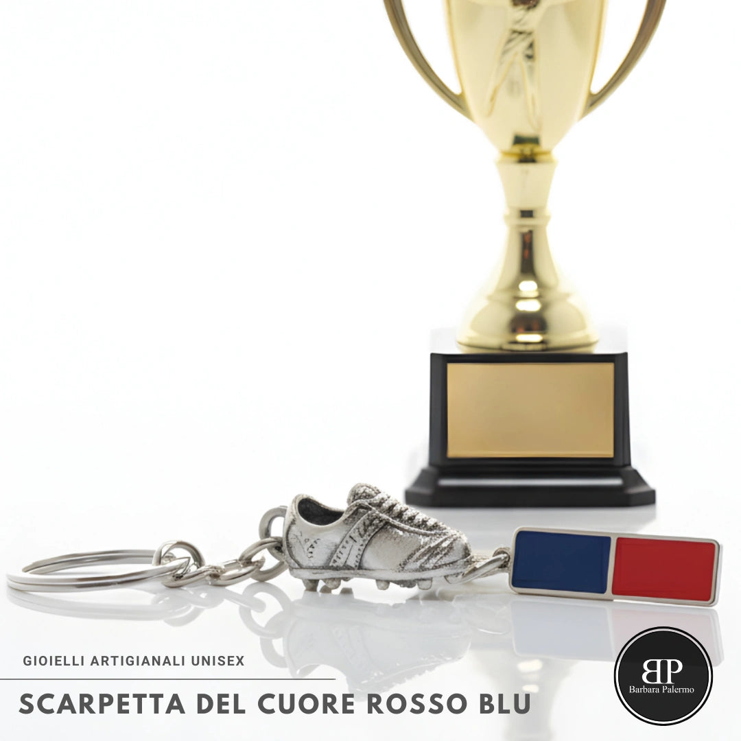 Scarpetta del Cuore Rosso Blu