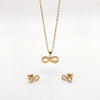 Set NÉA Infinito Gold Collana e Orecchini