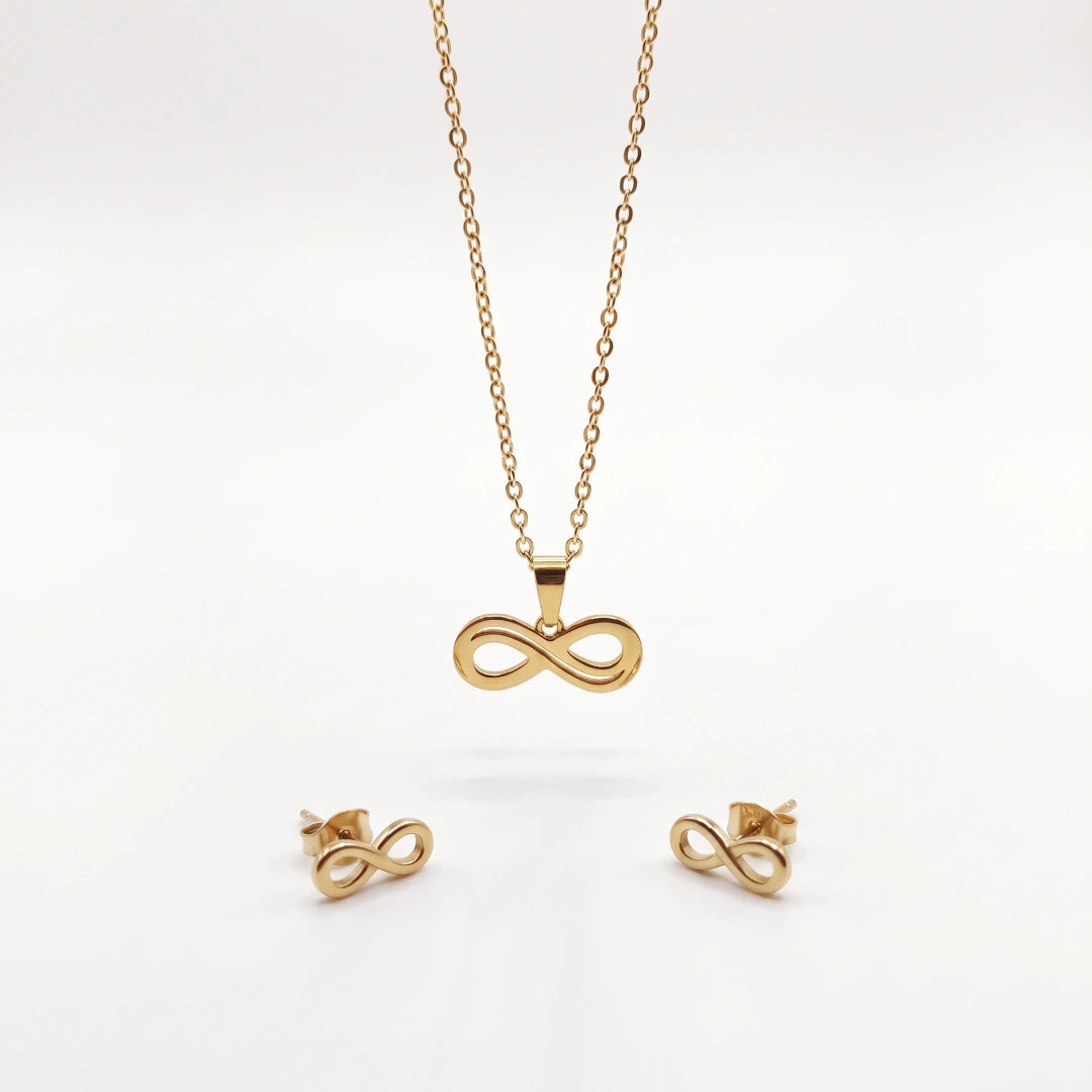Set NÉA Infinito Gold Collana e Orecchini