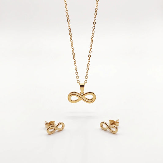 Set NÉA Infinito Gold Collana e Orecchini
