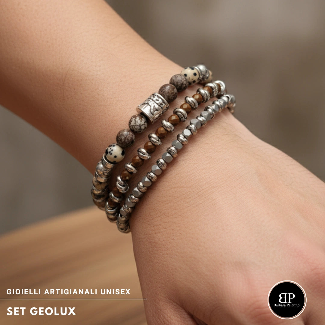 Set Geolux – Tris di Bracciali Artigianali Unisex