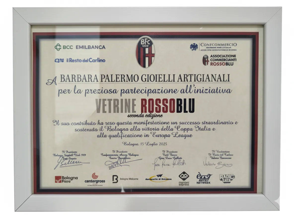 Collana Rosso Blu 4 mm