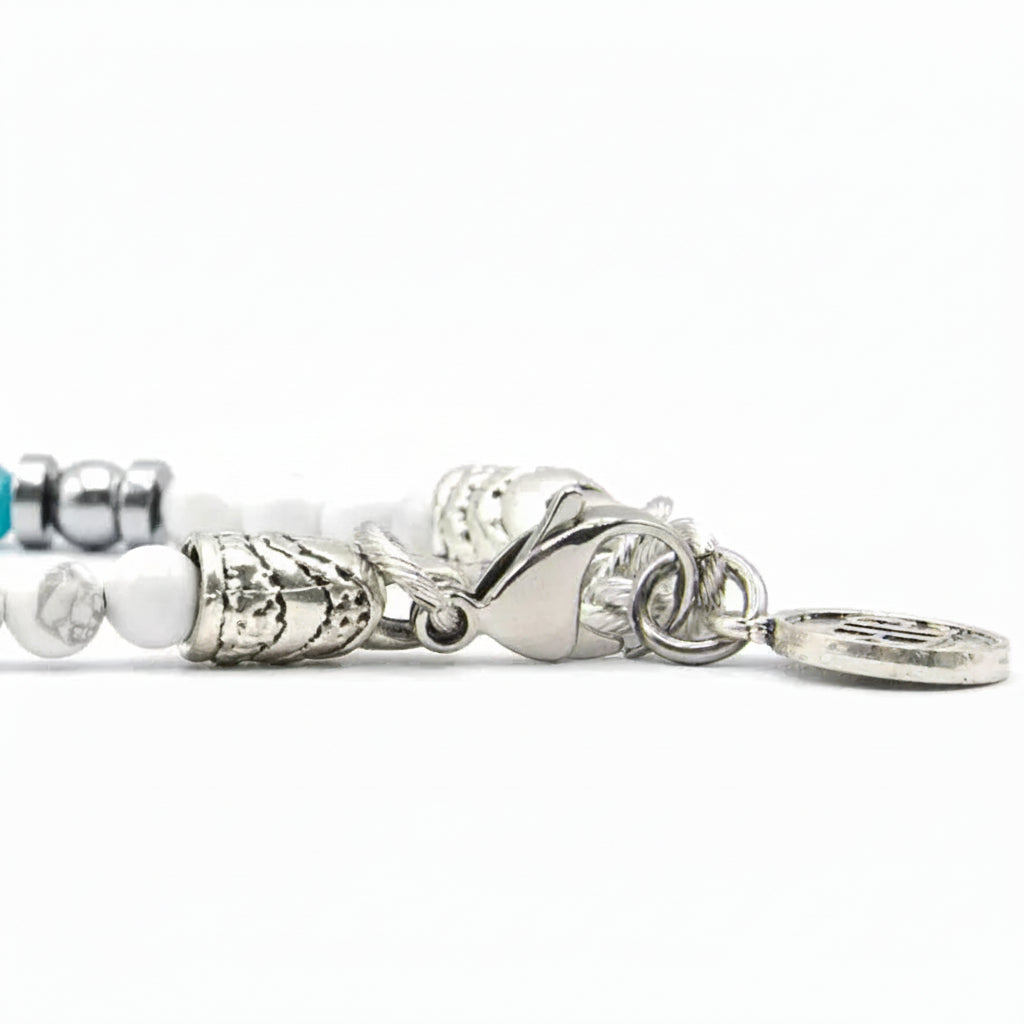 Lizas Bracciale rotondo con perle e occhi di gatto, diversi colori, Mittelgroße, sintetico, Nessuna pietra preziosa Lizas Bracciale rotondo con perle e occhi di gatto, diversi colori, Mittelgroße, sintetico, Nessuna pietra preziosa