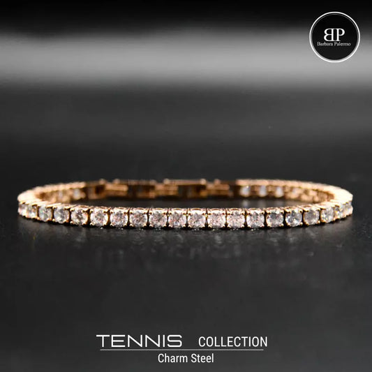 Bracciale Tennis oro rosa Sharm Steel